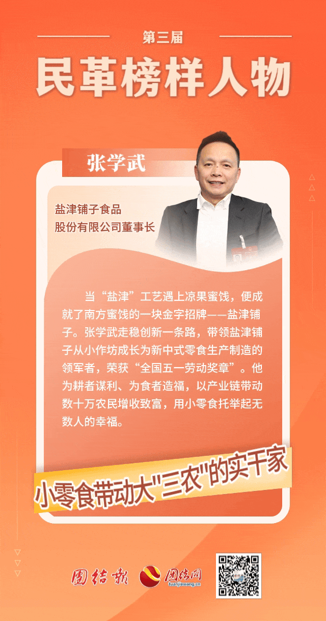 鹽津鋪?zhàn)佣麻L張學(xué)武榮獲“民革榜樣人物”稱號! 鹽津鋪?zhàn)佣麻L張學(xué)武榮獲“民革榜樣人物”稱號!